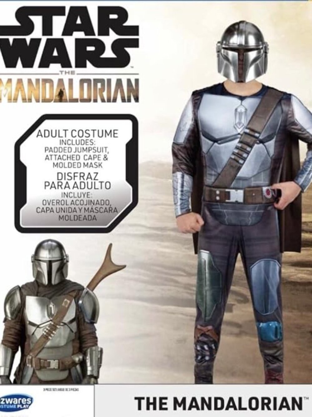 Star Wars Mandalorian Adult Men's Costume SIZE Large 36/38